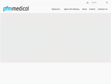 Tablet Screenshot of pfmmedicalusa.com